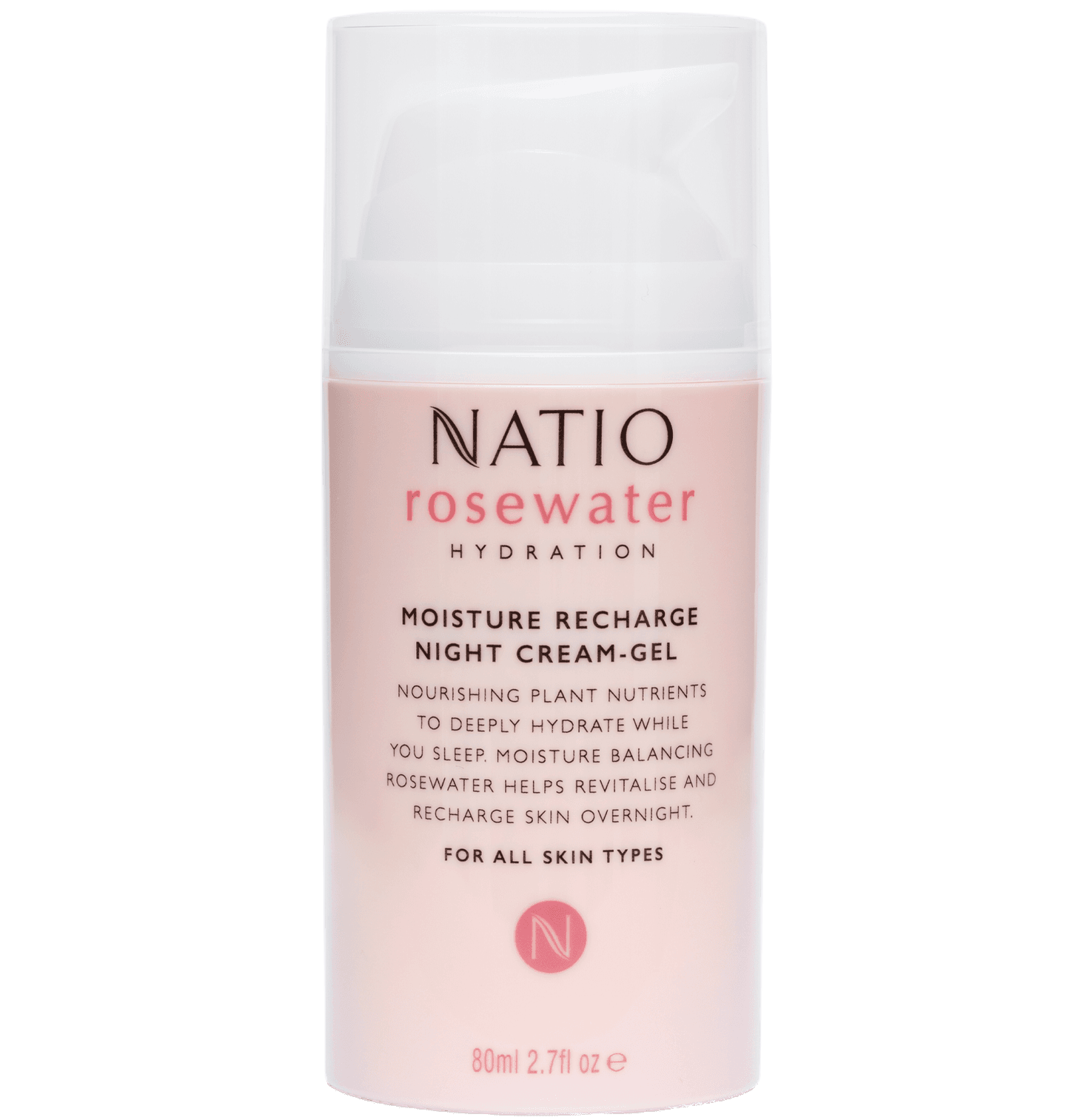 Rosewater Hydration Moisture Recharge Night Cream-Gel