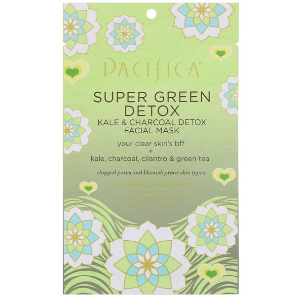 Super Green Detox, Kale & Charcoal Detox Facial Mask