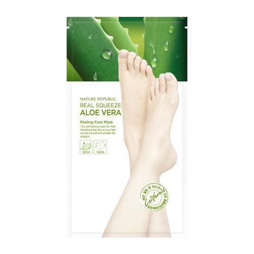 Real Squeeze Aloe Vera Peeling Foot Mask