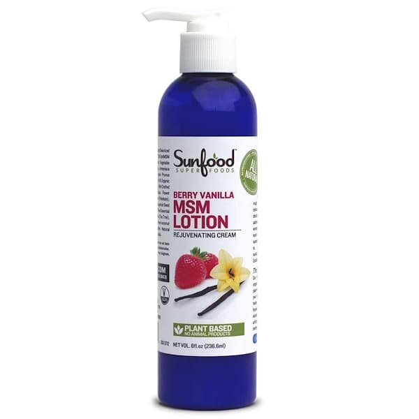 MSM Lotion, Rejuvenating Cream, Berry Vanilla