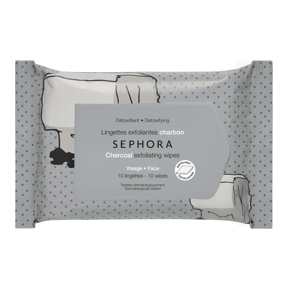 Exfoliating Wipes - Charcoal - Detoxifying