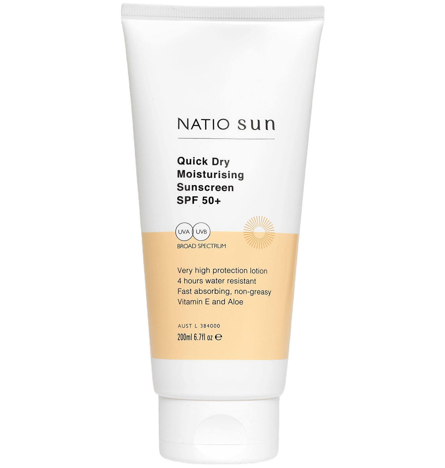 Quick Dry Moisturising Sunscreen SPF 50+